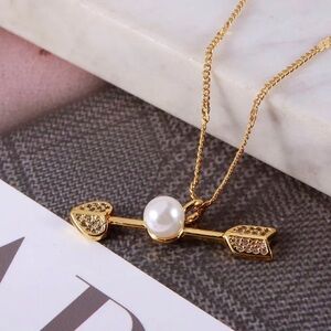 Kate Spade Arrow Earpins Earrings - Cream/gold NEW .